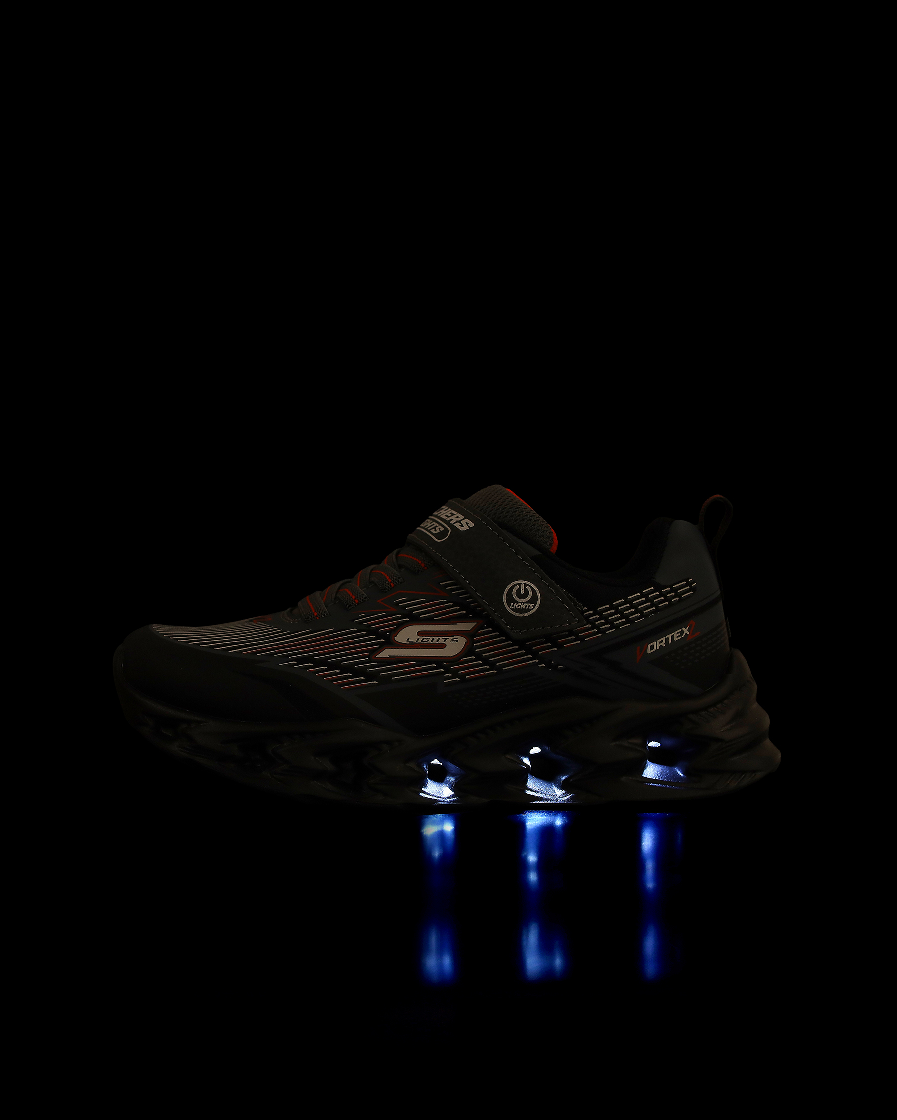 Skechers Vortex 2.0 Büyük Erkek Çocuk Siyah Işıklı Spor Ayakkabı